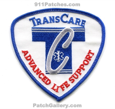 TransCare Advanced Life Support ALS EMS Patch (Maryland)
Scan By: PatchGallery.com
Keywords: ambulance