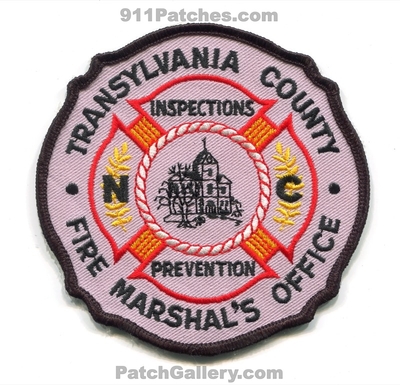 Transylvania County Fire Marshals Office Patch (North Carolina)
Scan By: PatchGallery.com
Keywords: co. inspections prevention department dept.