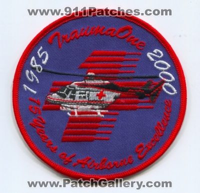TraumaOne 15 Years Patch (Florida)
Scan By: PatchGallery.com
Keywords: trauma1 ems air medical helicopter ambulance of airborne excellence