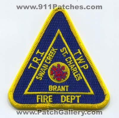 Tri Township Fire Department Patch (Michigan)
Scan By: PatchGallery.com
Keywords: twp. dept. swan creek saint st. charles brant