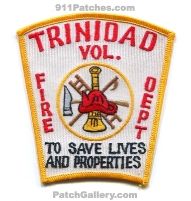 Trinidad Volunteer Fire Department Patch (Texas)
Scan By: PatchGallery.com
Keywords: vol. dept. to save lives and properties