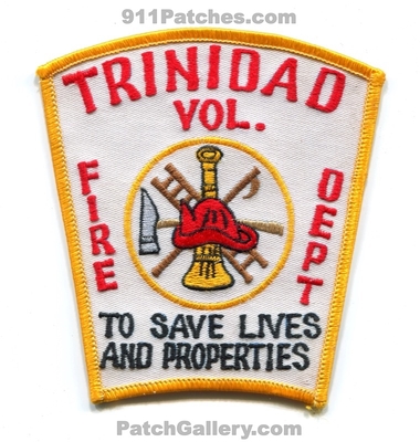 Trinidad Volunteer Fire Department Patch (Texas)
Scan By: PatchGallery.com
Keywords: vol. dept. to save lives and properties