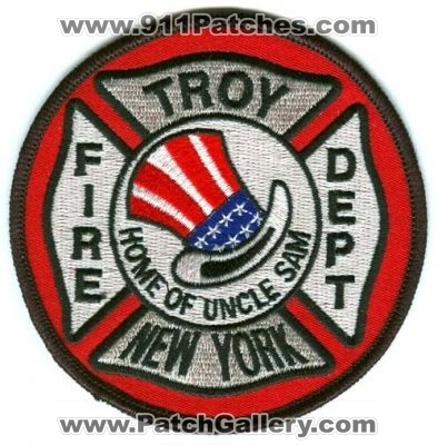 Troy Fire Department Patch (New York)
Scan By: PatchGallery.com
Keywords: dept. home of uncle sam