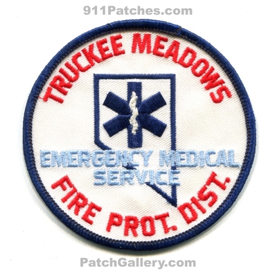 Truckee Meadows Fie Protection District Emergency Medical Services EMS Patch (Nevada)
Scan By: PatchGallery.com
Keywords: prot. dist. department dept. ambulance