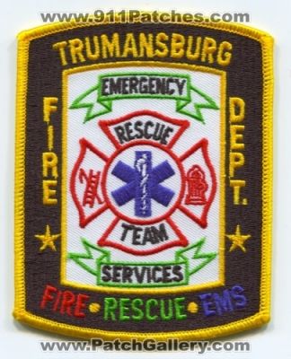 Trumansburg Fire Department Rescue Team Emergency Services (New York)
Scan By: PatchGallery.com
Keywords: dept. ems