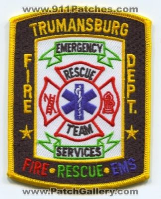 Trumansburg Fire Department Rescue Team Emergency Services (New York)
Scan By: PatchGallery.com
Keywords: dept. ems