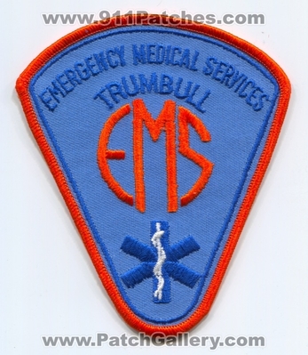 Trumbull Emergency Medical Services EMS Patch (Connecticut)
Scan By: PatchGallery.com
Keywords: ambulance emt paramedic