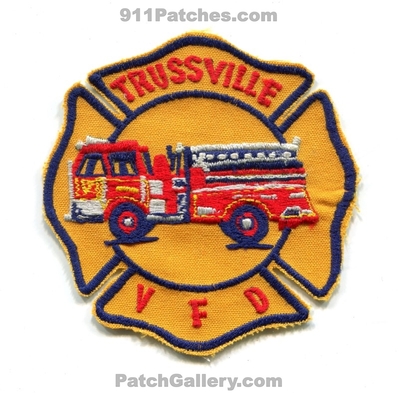 Trussville Volunteer Fire Department Patch (Alabama)
Scan By: PatchGallery.com
Keywords: vol. dept. vfd v.f.d.