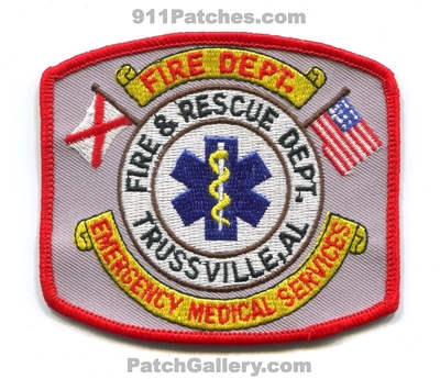 Trussville Fire Rescue Department EMS Patch (Alabama)
Scan By: PatchGallery.com
Keywords: & and dept. emergency medical services