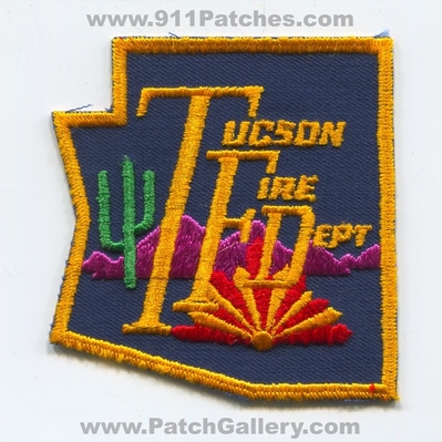 Tucson Fire Department Patch (Arizona)
Scan By: PatchGallery.com
Keywords: dept. state shape