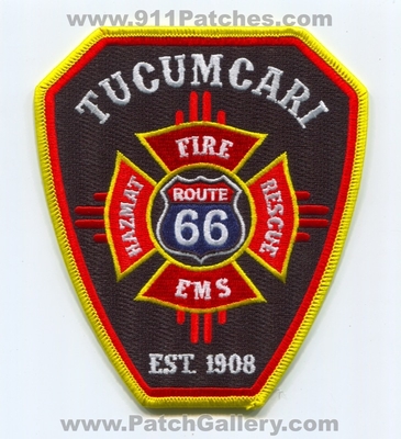 Tucumcari Fire Rescue Department Patch (New Mexico)
Scan By: PatchGallery.com
[b]Patch Made By: 911Patches.com[/b]
Keywords: dept. ems hazmat route 66 est. 1908