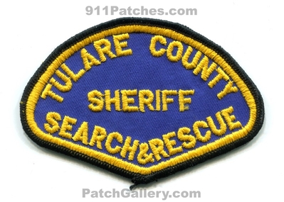 Tulare County Sheriffs Office Search and Rescue Patch (California)
Scan By: PatchGallery.com
Keywords: co. department dept. sar