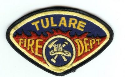Tulare Fire Dept
Thanks to PaulsFirePatches.com for this scan.
Keywords: california department