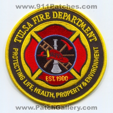 Tulsa Fire Department Patch (Oklahoma)
Scan By: PatchGallery.com
Keywords: dept.