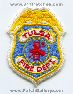 Tulsa Fire Department Patch (Oklahoma)
Scan By: PatchGallery.com
Keywords: dept.