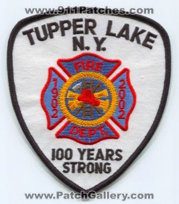Tupper Lake Fire Department 100 Years Patch (New York)
Scan By: PatchGallery.com
Keywords: dept. strong n.y.