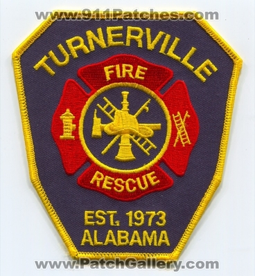 Turnerville Fire Rescue Department Patch (Alabama)
Scan By: PatchGallery.com
Keywords: dept. est. 1973