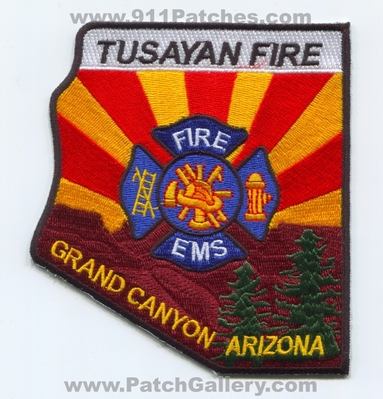 Tusayan Fire EMS Department Grand Canyon Patch (Arizona) (State Shape)
Scan By: PatchGallery.com
Keywords: dept.