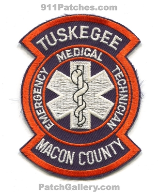 Tuskegee Macon County Emergency Medical Technician EMT EMS Patch (Alabama)
Scan By: PatchGallery.com
Keywords: co. services ambulance