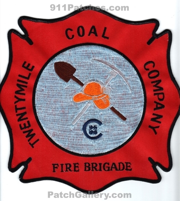 Twentymile Coal Company Fire Brigade Patch (Colorado) (Jacket Back Size)
[b]Scan From: Our Collection[/b]
Keywords: co.