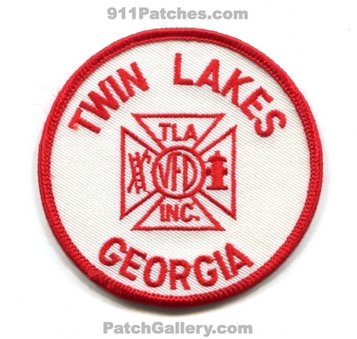 Twin Lakes Volunteer Fire Department Patch (Georgia)
Scan By: PatchGallery.com
Keywords: vol. dept. tla vfd inc.