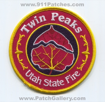 Twin Peaks Utah State Forest Fire Wildfire Wildland Patch (Utah)
Scan By: PatchGallery.com
