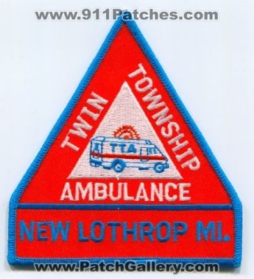 Twin Township Ambulance (Michigan)
Scan By: PatchGallery.com
Keywords: twp. ems emt paramedic new lothrop mi. tta
