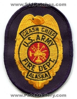 US Army Fire Department Crash Chief (Alaska)
Scan By: PatchGallery.com
Keywords: u.s. dept.