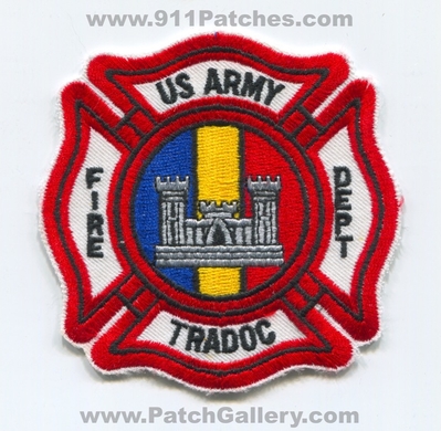 US Army TRADOC Fire Department Military Patch (No State Affiliation)
Scan By: PatchGallery.com
Keywords: U.S. Training and Doctrine Command Dept.