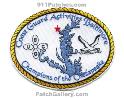 Coast Guard Activities Baltimore USCG Military Patch (Maryland)
Scan By: PatchGallery.com
Keywords: united states