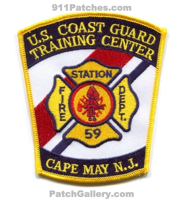USCG Training Center Cape May Fire Department Station 59 Patch (New Jersey)
Scan By: PatchGallery.com
Keywords: united state coast guard u.s.c.g. dept.