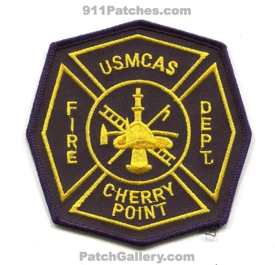 United States Marine Corps Air Station USMCAS Cherry Point Fire Department USMC Military Patch (North Carolina)
Scan By: PatchGallery.com
Keywords: dept.