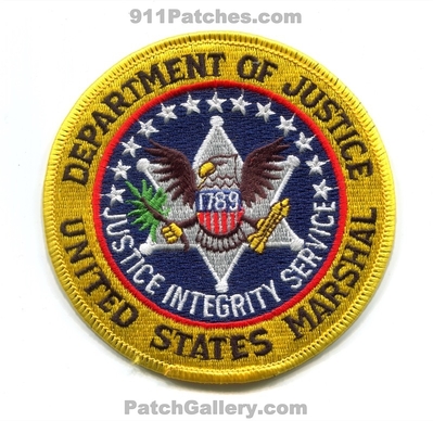 Washington DC - United States Marshals Service USMS Department of Justice DOJ Patch (Washington DC)
Scan By: PatchGallery.com
Keywords: dept. integrity 1789