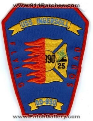 USS Ingersoll Fire Department (California)
Thanks to Paul Howard for this scan.
Keywords: dept. usn navy dd-990 flying squad