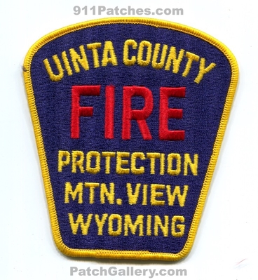 Uinta County Fire Protection Mountain View Patch (Wyoming)
Scan By: PatchGallery.com
Keywords: co. prot. mtn. department dept.