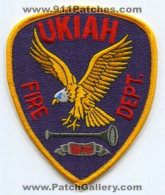 Ukiah Fire Department (California)
Scan By: PatchGallery.com
Keywords: dept.