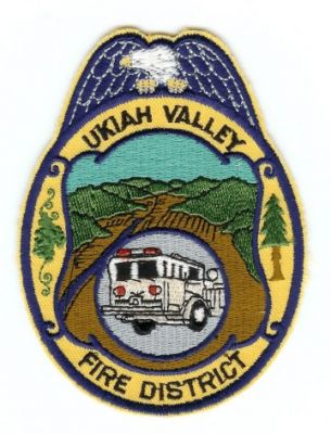 Ukiah Valley Fire District
Thanks to PaulsFirePatches.com for this scan.
Keywords: california