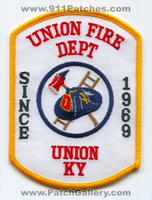 Union Fire Department Patch (Kentucky)
Scan By: PatchGallery.com
Keywords: dept. ky since 1969