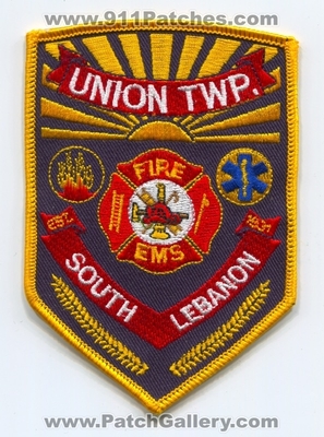 Union Township Fire Department South Lebanon Patch (Ohio)
Scan By: PatchGallery.com
Keywords: twp. dept. ems