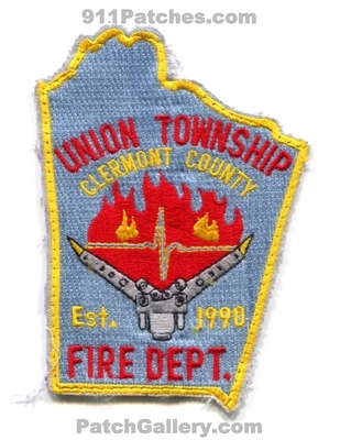 Union Township Fire Department Clermont County Patch (Ohio)
Scan By: PatchGallery.com
Keywords: twp. dept. co. est. 1990