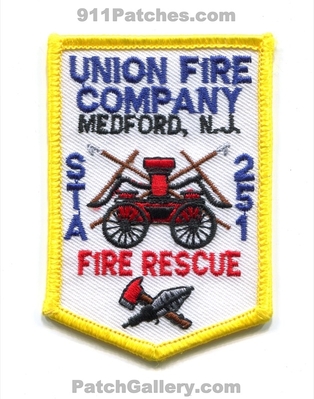 Union Fire Company Station 251 Medford Patch (New Jersey)
Scan By: PatchGallery.com
Keywords: co. rescue department dept.