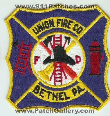 Union Fire Company Fire Department Bethel (Pennsylvania)
Thanks to Mark C Barilovich for this scan.
Keywords: fd pa.