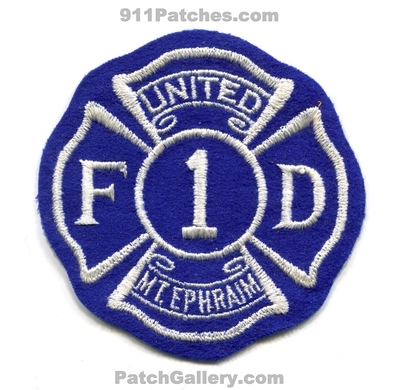 United Fire Department 1 Mount Ephraim Patch (New Jersey)
Scan By: PatchGallery.com
Keywords: dept. number no. #1 mt.