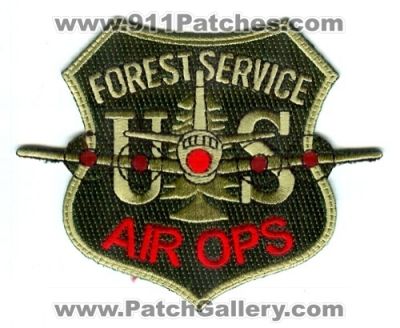 United States Forest Service USFS Air Ops Fire Wildfire Wildland Patch (Washington DC)
Scan By: PatchGallery.com
Keywords: operations plane
