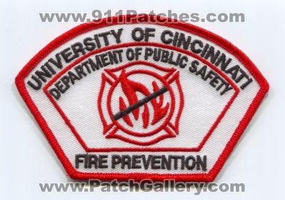 University of Cincinnati Fire Prevention Patch (Ohio)
Scan By: PatchGallery.com
Keywords: department dept. of public safety dps d.p.s.