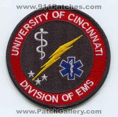 University of Cincinnati Division of Emergency Medical Services EMS Patch (Ohio)
Scan By: PatchGallery.com
Keywords: ambulance emt paramedic