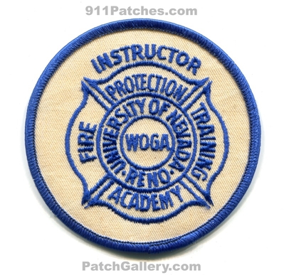 University of Nevada Reno Woga Fire Protection Training Academy Instructor Patch (Nevada)
Scan By: PatchGallery.com
