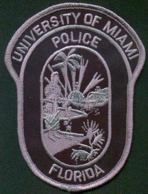 University of Miami Police
Thanks to EmblemAndPatchSales.com for this scan.
Keywords: florida
