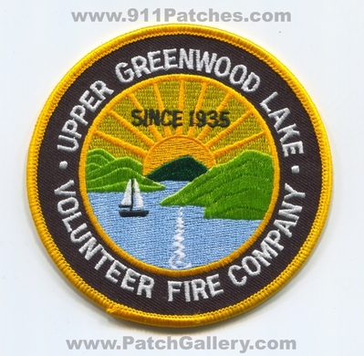 Upper Greenwood Lake Volunteer Fire Company Patch (New Jersey)
Scan By: PatchGallery.com
Keywords: vol. co. since 1935
