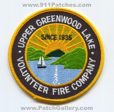 Upper Greenwood Lake Volunteer Fire Company Patch (New Jersey)
Scan By: PatchGallery.com
Keywords: vol. co. since 1935